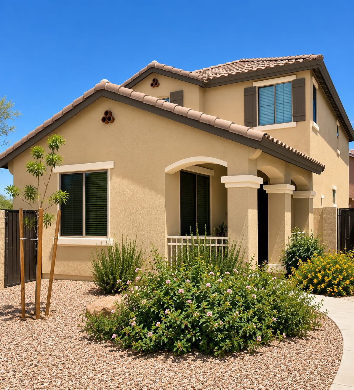 Transformative Exterior Painting for a Modern Desert Home
